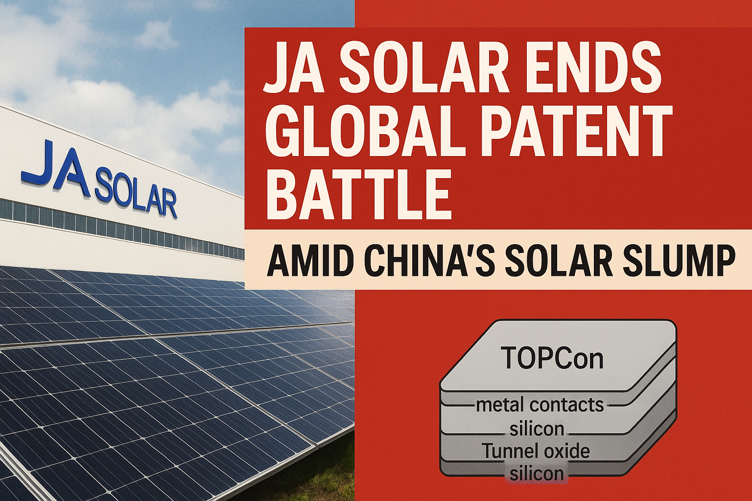 JA Solar and Chint New Energy settle global patent dispute as China’s solar panel market faces oversupply and falling prices