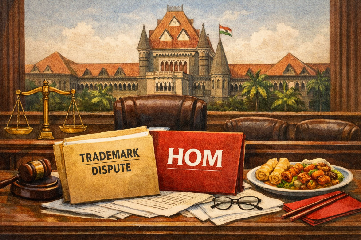Bombay High Court building representing the denial of interim relief to House of Mandarin in the HOM trademark dispute