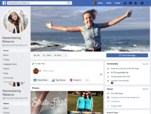 Concept illustration of Meta AI digital afterlife system simulating a deceased user’s social media activity