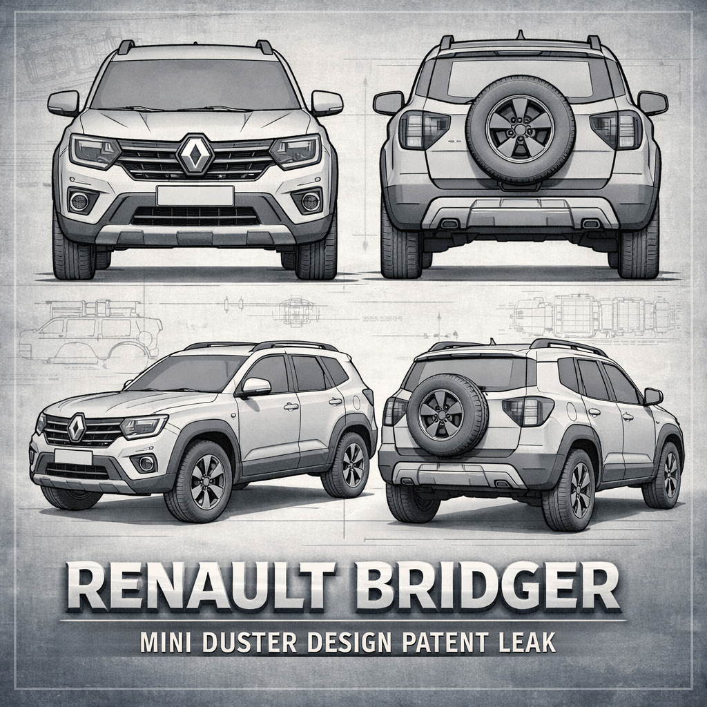 Renault Bridger compact SUV patent design leaked ahead of global debut