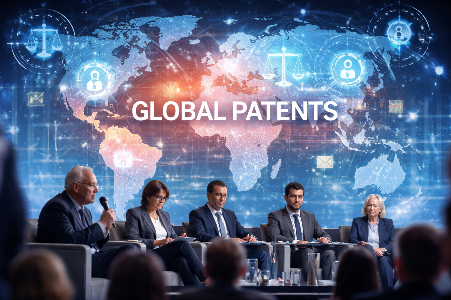 Experts discussing global patent challenges and pharmaceutical IP issues at IPWatchdog LIVE 2026 conference