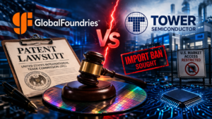 GlobalFoundries filing patent lawsuit against Tower Semiconductor seeking US import ban on semiconductor chips